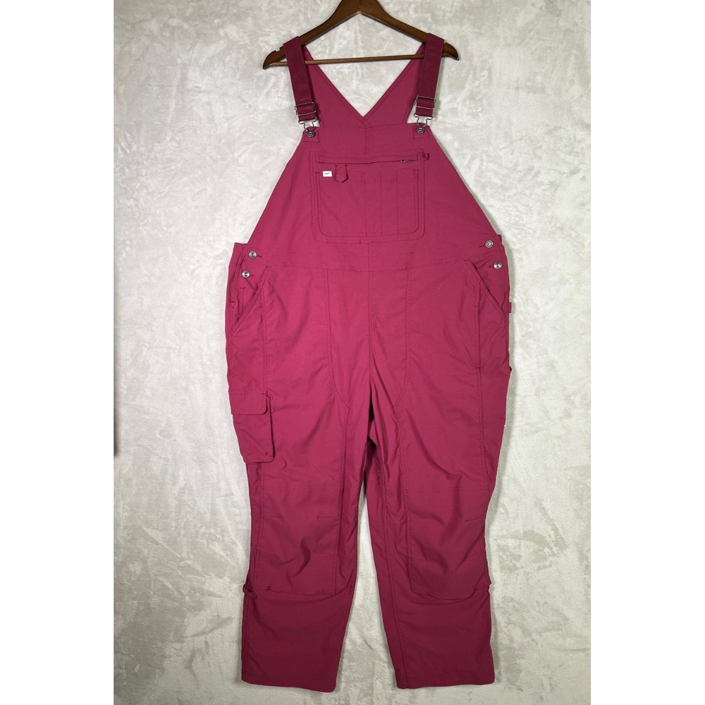 Duluth Trading Company Heirloom Overalls Women's 3X x 31 Gardening Bib Magenta